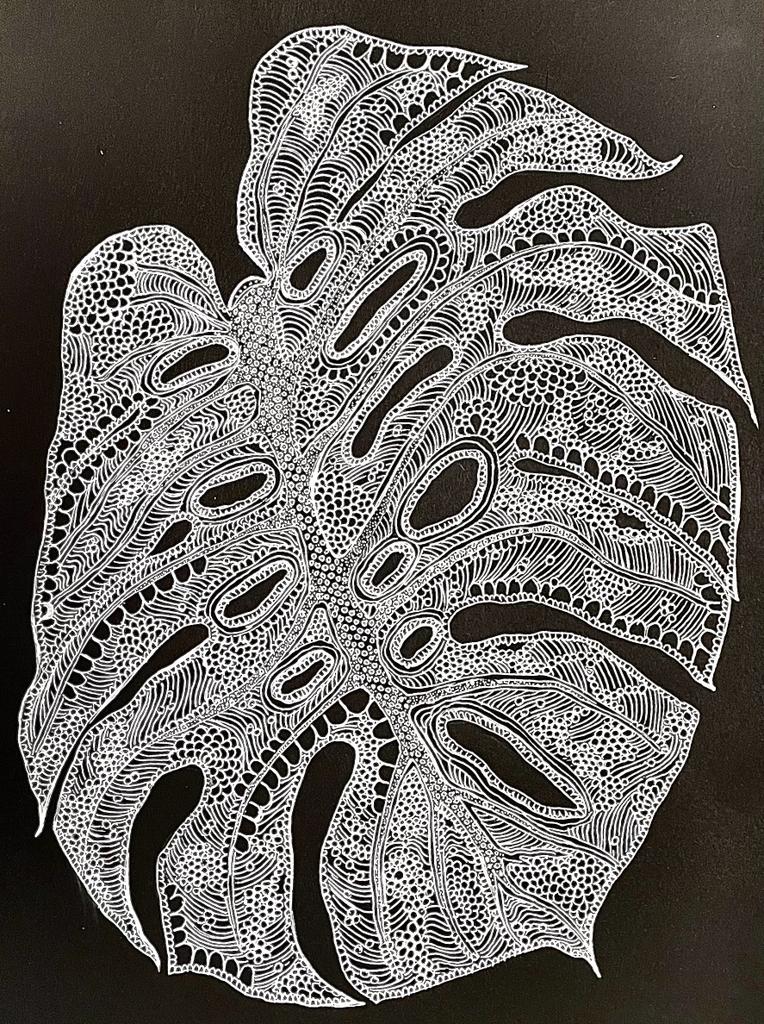 White Monstera